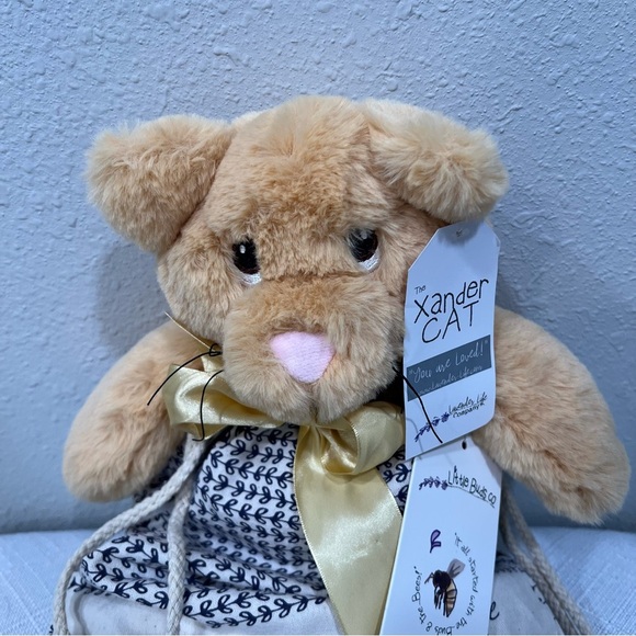 Lavender Life Xander Cat Plush Therapy Microwavable Stuffed Cuddle Toy NWT NEW! - Picture 2 of 8